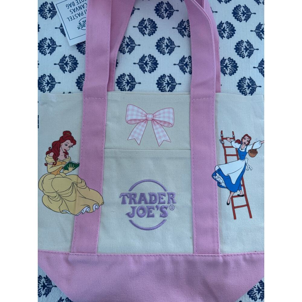 Disney Belle Double Sided Custom Made Trader Joes Mini Tote